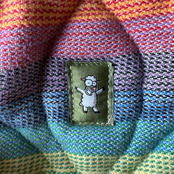 LennyLamb Sunrise Rainbow Toddler Soft Structured Woven Wrap Carrier - Picture 3 of 6